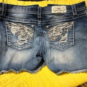Miss Me blue jeans shorts